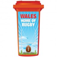 Wales The Home Of Rugby Wheelie Bin Sticker Panel